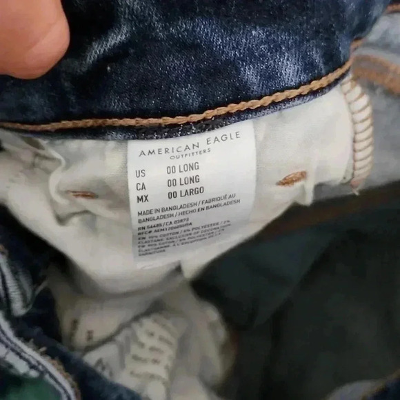 American Eagle Jeans 00Long - Picture 2 of 3
